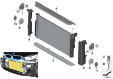 bmwi 17_0763 Крепеж радиатора охлаждающей жидкости