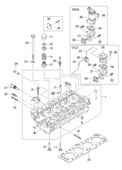 chevrolet 13110L ГОЛОВКА ЦИЛИНДРОВ(FAM-I ДВРВ)  (1311) (LH)