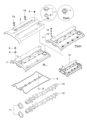 chevrolet 13210L ОПОРА РАСПРЕДВАЛА И РАСПРЕДВАЛ(FAM I ДВРВ)  (1321) (LH)