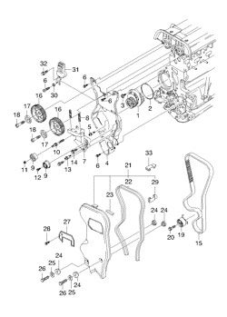 chevrolet 13330L КРЫШКА РАСПРЕДЕЛИТЕЛЬНОГО МЕХАНИЗМА(FAM II ДВРВ)  (1333) (LH)