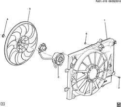 chevrolet RJ01-016 J ENGINE COOLANT FAN (LWD/1.2,LDC/1.2,LDD/1.4 )
