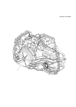 chevrolet RP04-057 PP,PQ,PR69-75-68 AUTOMATIC TRANSMISSION ASSEMBLY (MH7,MH8,MH9)