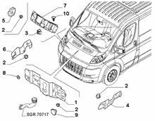 fiat-prof  BONNET AND ENGINE PADDING AND INSULATION