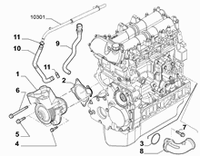 fiat-prof  WATER PUMP AND GASKETS