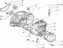 fiat-prof  TRANSMISSION AND DIFFERENTIAL UNIT, CASING AND COVERS