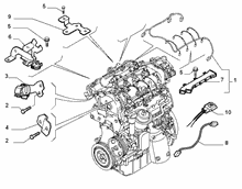 fiat  ENGINE HARNESS AND SUPPORTS