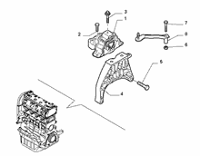 fiat  GEARBOX INLET SCREW ANCHOR SUSPENSION