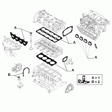 fiat  GASKET KIT, HEAD AND CRANKCASE