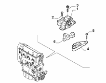 fiat  GEARBOX INLET SCREW ANCHOR SUSPENSION