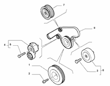fiat  BELTS AND PULLEYS
