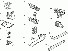 fiat  КРЕПЛЕНИЯ ТОПЛИВНЫХ ТРУБОПРОВОДОВ