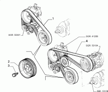 fiat  ПУЛЬТ (РЕМНИ И ШКИВ)