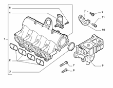 fiat  INTAKE MANIFOLD AND BUTTERFLY CLIPS