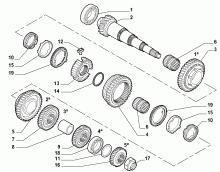fiat  SECONDARY SHAFT AND GEAR LEAD
