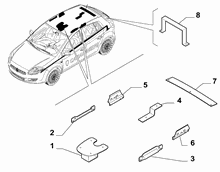 fiat  SUPPORTS AND STIFFENERS FOR ITEMS
