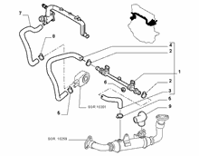 fiat  PUMP, WATER PIPING AND THERMOSTAT (CC 0.9)