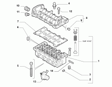 fiat  CYLINDER HEAD AND GASKETS