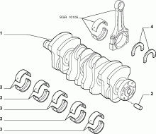 fiat  ВАЛ И МАХОВИК ДВИГАТЕЛЯ