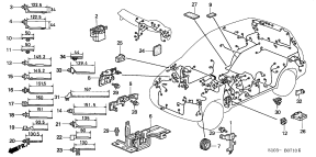 honda B__0710 HARNESS BAND/ СКОБА