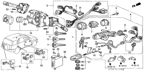 honda B__1100 КОМБИНИРОВАННЫЙ ПЕРЕКЛЮЧАТЕЛЬ
