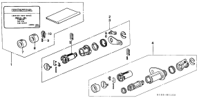 honda B__1105 KEY CYLINDER KIT