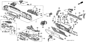 honda B__3710 INSTRUMENT GARNISH