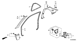 honda B__3900 PILLAR GARNISH