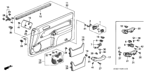 honda B__3910 DOOR LINING