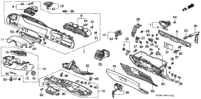 honda B__3710 INSTRUMENT GARNISH