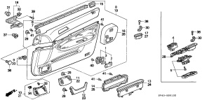 honda B__3910 FRONT DOOR LINING