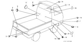 honda B__3600 НАСАДКА КРЕПЛЕНИЯ/ ВИЛКА