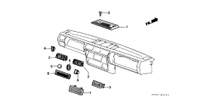 honda B__3701 INSTRUMENT PANEL GARNISH