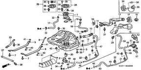 honda B__0300 ТОПЛИВНЫЙ БАК