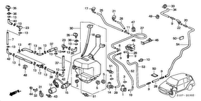 honda B__1502 WINDSHIELD WASHER/ HEADLIGHT WASHER (