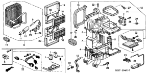 honda BOP0401 КОНДИЦИОНЕР (COOLING UNIT) (RH)