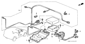 honda B__1341 SRS UNIT (RH)
