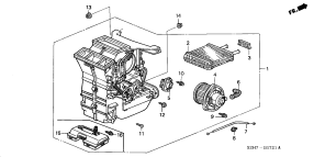 honda B__1721 ОТОПИТЕЛЬ (RH)