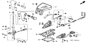 honda B__3501 SELECT LEVER (RH)