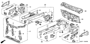 honda B__4900 FRONT BULKHEAD
