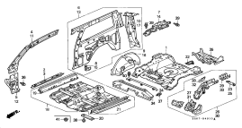 honda B__4910 INNER PANELS (3 DOOR)