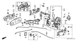 honda B__5310 FRONT DOOR LOCKS (3 DOOR)