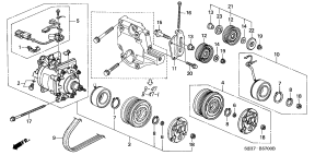 honda B__5700 КОНДИЦИОНЕР (COMPRESSOR)