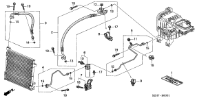 honda B__6001 КОНДИЦИОНЕР (HOSES/PIPES) (RH)