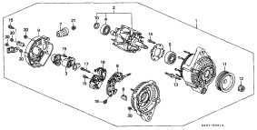 honda E__0610 ГЕНЕРАТОР (DENSO)