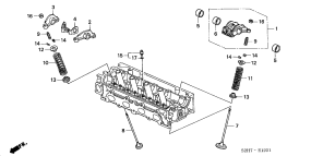 honda E__1201 VALVE/ROCKER ARM (SOHC VTEC)