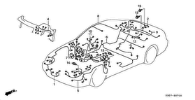 honda B__0700 WIRE HARNESS (LH)
