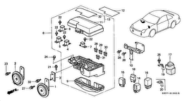 honda B__1300 БЛОК УПРАВЛЕНИЯ (ENGINE ROOM)