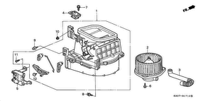honda B__1710 ИМПУЛЬСНЫЙ МОДУЛЯТОР ОТОПЛЕНИЯ (LH)