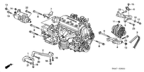 honda E__0600 ALTERNATOR BRACKET (1.6L)
