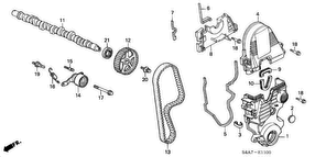 honda E__1100 CAMSHAFT/TIMING BELT (1.6L)